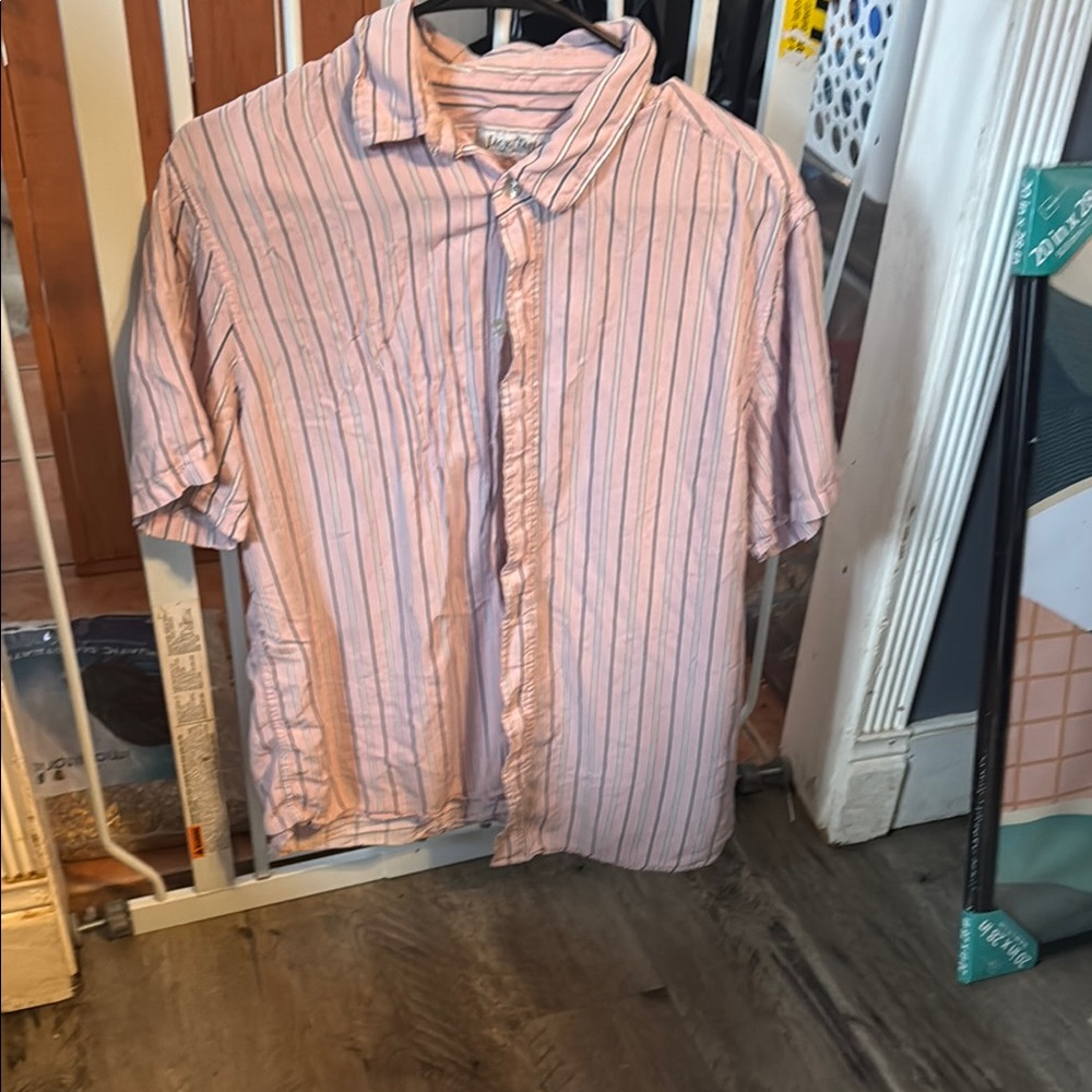Pink Striped Men's Shirt